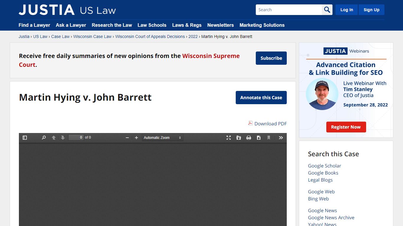 Martin Hying v. John Barrett :: 2022 :: Wisconsin Court of Appeals ...